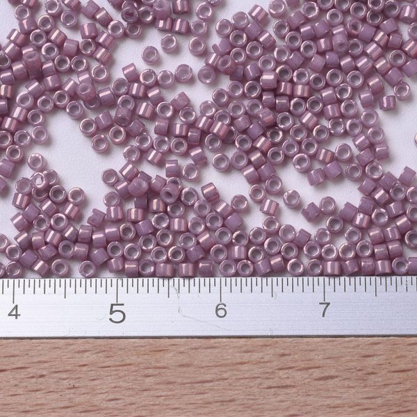 X SEED J020 DB0253 2 MIYUKI DB0253 Delica Beads 11/0 - Opaque Dark Orchid Luster, about 2000pcs/10g