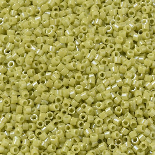 X SEED J020 DB0262 1 MIYUKI DB0262 Delica Beads 11/0 - Opaque Chartreuse Luster, about 2000pcs/10g