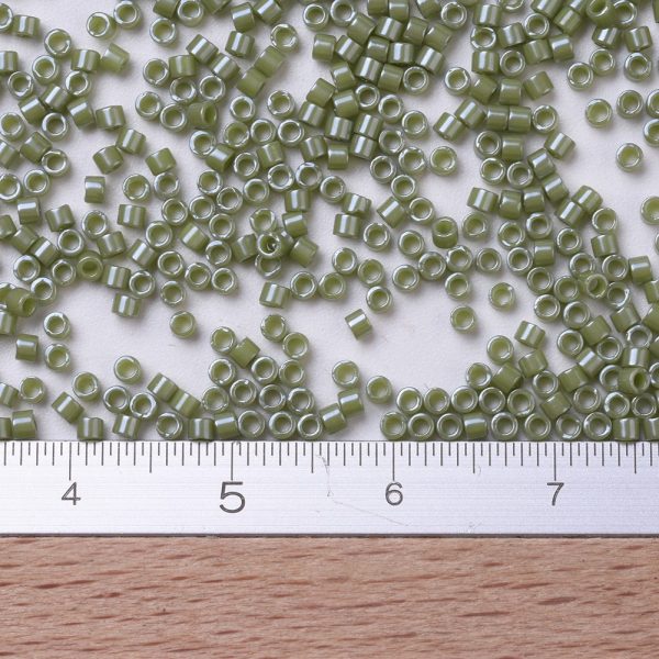 X SEED J020 DB0263 2 MIYUKI 11/0 Delica DB263 /DB0263 Opaque Green Cactus Luster Seed Beads, 2000pcs/10g