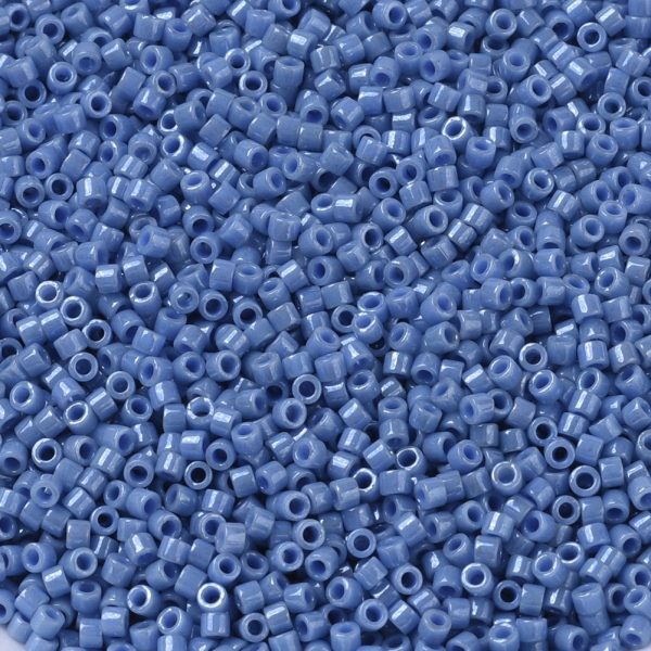 X SEED J020 DB0266 1 MIYUKI DB0266 Delica Beads 11/0 - Opaque Denim Blue Luster, about 2000pcs/10g