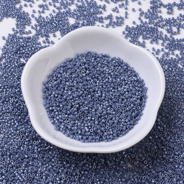 X SEED J020 DB0267 MIYUKI DB0267 Delica Beads 11/0 - Opaque Blueberry Luster, about 2000pcs/10g