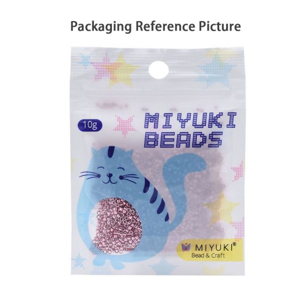 X SEED J020 DB0281 4 MIYUKI DB0281 Delica Beads 11/0 - Transparent Fuchsia Lined Crystal Luster, 10g/bag