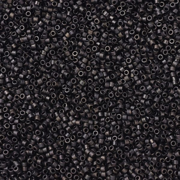 X SEED J020 DB0311 1 MIYUKI DB0311 Delica Beads 11/0 - Opaque Matte Metallic Dark Olive, 10g/bag