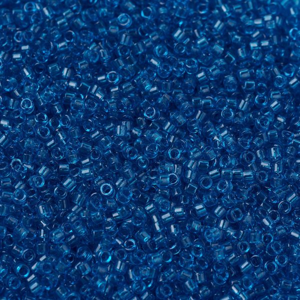 X SEED J020 DB0714 1 MIYUKI DB0714 Delica Beads 11/0 - Transparent Capri Blue, about 2000pcs/10g