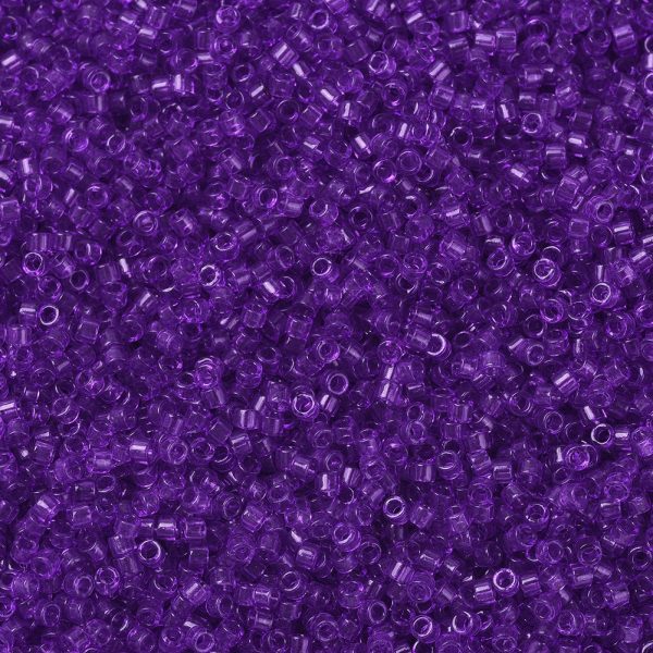 X SEED J020 DB1315 1 MIYUKI DB1315 Delica Beads 11/0 - Dyed Transparent Red Violet, about 2000pcs/10g