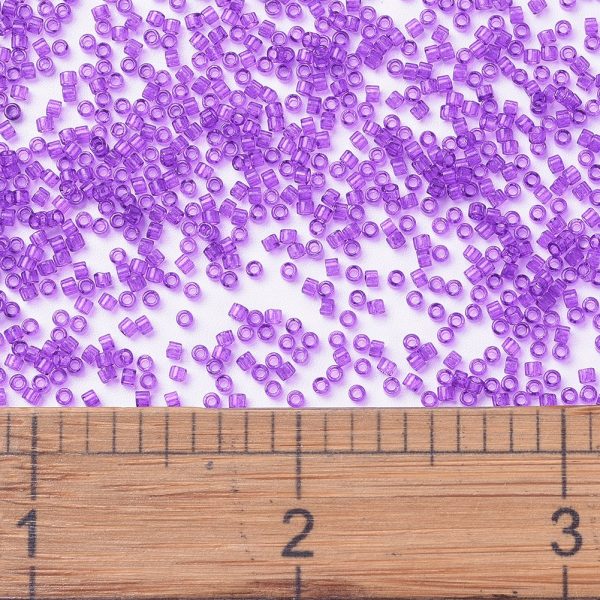 X SEED J020 DB1315 2 MIYUKI DB1315 Delica Beads 11/0 - Dyed Transparent Red Violet, about 2000pcs/10g