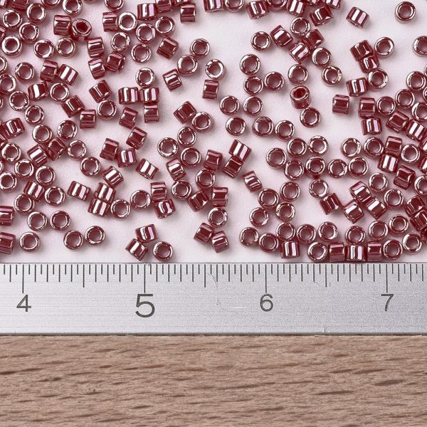 X SEED J020 DB1564 2 MIYUKI DB1564 Delica Beads 11/0 - Opaque Cadillac Red Luster, about 2000pcs/10g