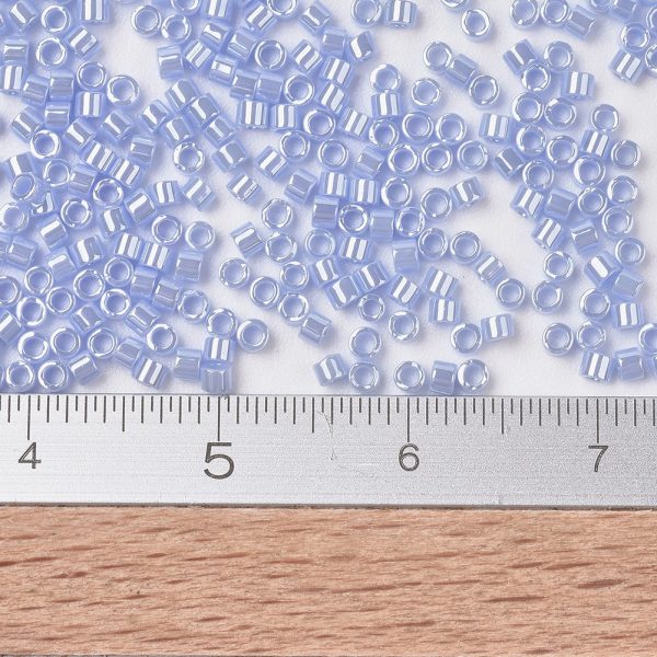 X SEED J020 DB1568 2 MIYUKI DB1568 Delica Beads 11/0 - Opaque Agate Blue Luster, about 2000pcs/10g