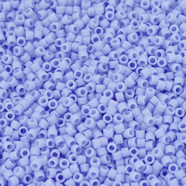 X SEED J020 DB1587 1 MIYUKI DB1587 Delica Beads 11/0 - Matte Opaque Agate Blue, 10g/bag