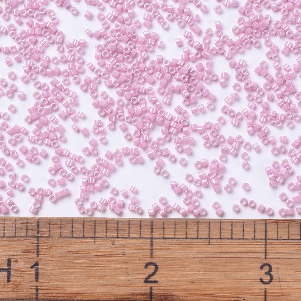 X SEED J020 DB1907 2 MIYUKI DB1907 Delica Beads 11/0 - Opaque Rosewater Luster, about 2000pcs/10g