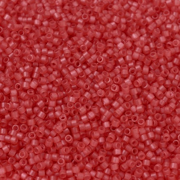 aa9064bbb06b891b7b31961eed7d3d4c MIYUKI DB0779 Delica Beads 11/0 - Dyed Semi-Frosted Transparent Watermelon, 100g/bag