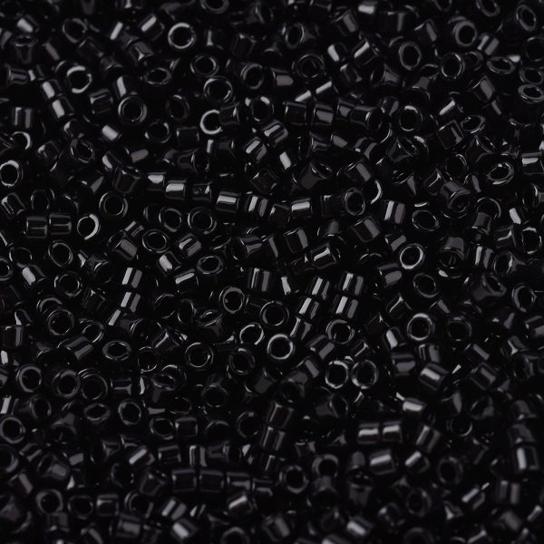 ea7e670c9222fb083dad1d8c1307ee80 MIYUKI DB0010 Delica Beads 11/0 - Opaque Black, 100g/bag