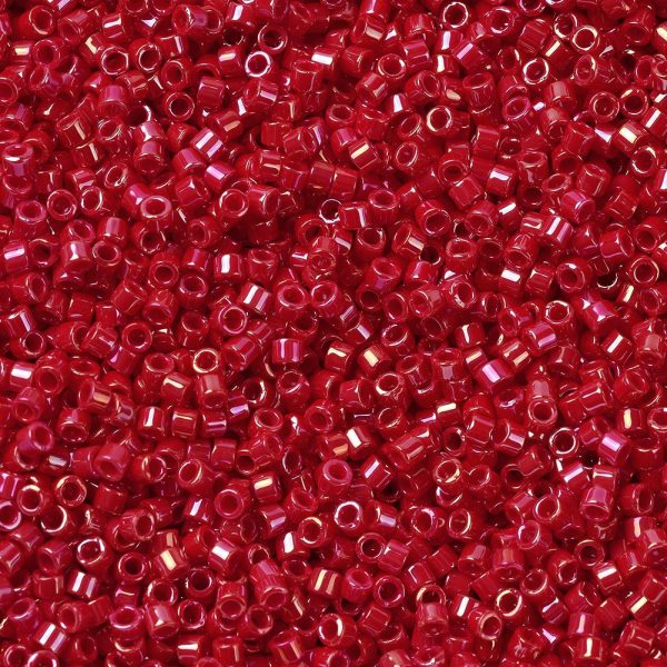 ec6c2df8081a150af1baa18d290542f4 MIYUKI DB0214 Delica Beads 11/0 - Opaque Red Luster, 100g/bag