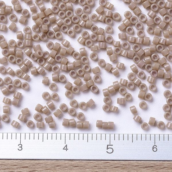 f0004d5b1be4b76706bab3bc44966f6d MIYUKI DB2105 Delica Beads 11/0 - Duracoat Dyed Opaque Beige, 100g/bag