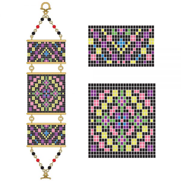 Luminous colors Bracelet Pattern