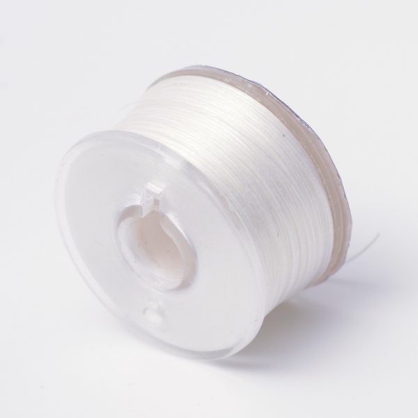 OCOR R038 02 Japanese FGB Cords Nylon String, Miyuki Elastic Beading Thread, 0.1mm Diameter, Linen, Sold per 50-yard Spool
