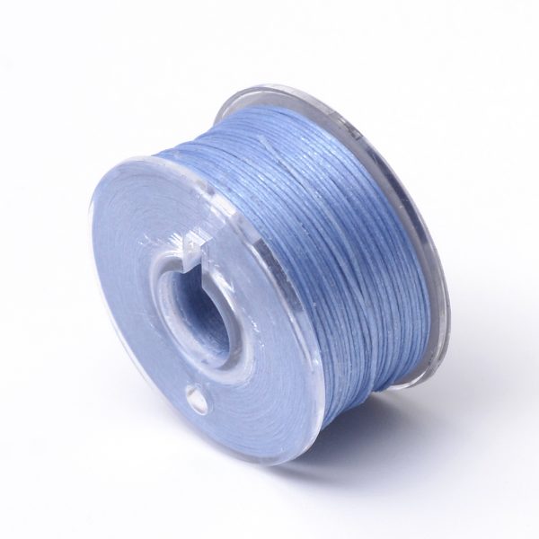 OCOR R038 10 Japanese FGB Cords Nylon String, Miyuki Elastic Beading Thread, 0.1mm Diameter, Cornflower Blue, Sold per 50-yard Spool