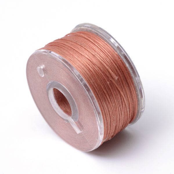 OCOR R038 15 Japanese FGB Cords Nylon String, Miyuki Elastic Beading Thread, 0.1mm Diameter, Indian Red, Sold per 50-yard Spool