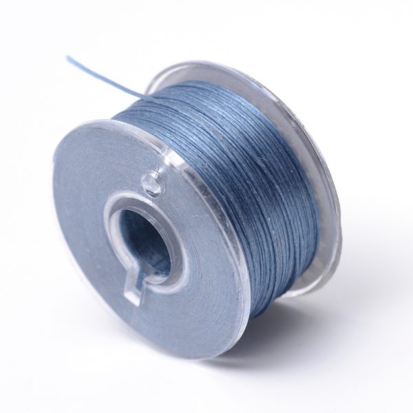 OCOR R038 17 Japanese FGB Cords Nylon String, Miyuki Elastic Beading Thread, 0.1mm Diameter, Steel Blue, Sold per 50-yard Spool