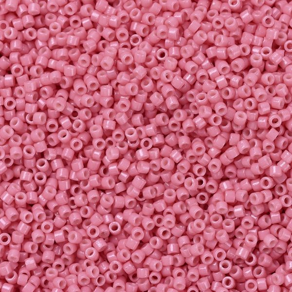 SEED J020 DB2115 1 MIYUKI DB2115 Delica Beads 11/0 - Duracoat Dyed Opaque Guava, 10g/bag