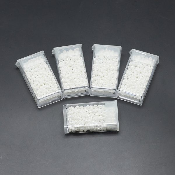 SEED R037 03 MA121 1 TOHO #121 Short Magatama Beads, Opaque White, 3.8x3.2mm, Hole: 1mm; about 170pcs/box; net weight: 10g/box