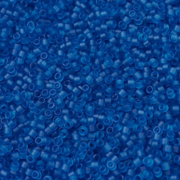 X SEED J020 DB0768 1 MIYUKI DB0768 Delica Beads 11/0 - Matte Transparent Capri Blue, 10g/bag