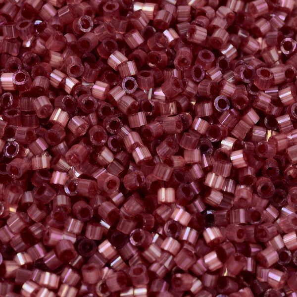 X SEED J020 DB1805 1 MIYUKI DB1805 Delica Beads 11/0 - Dyed Dark Berry Silk Satin, 10g/bag