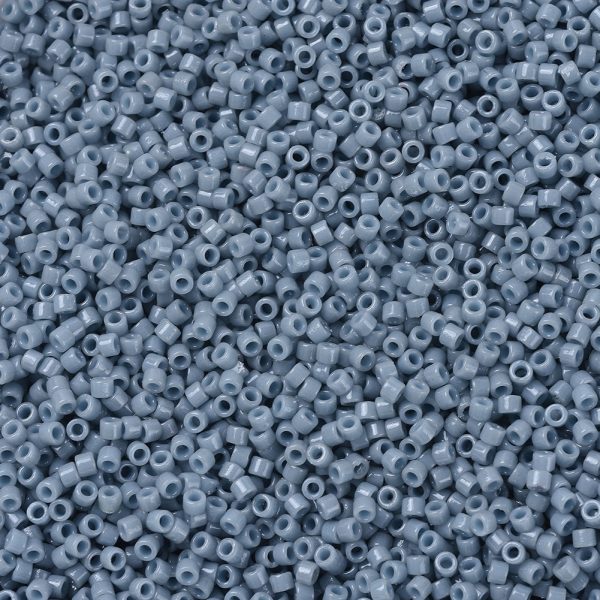 X SEED J020 DB2129 1 MIYUKI DB2129 Delica Beads 11/0 - Duracoat Dyed Opaque Moody Blue, 10g/bag
