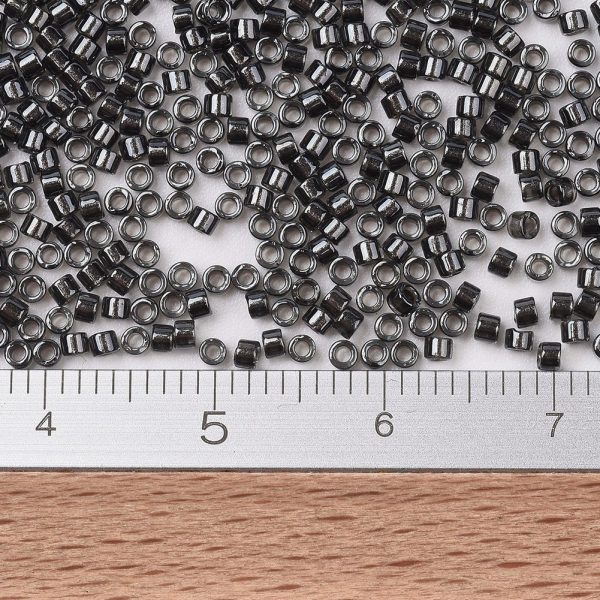 X SEED J020 DB2394 2 MIYUKI DB2394 Delica Beads 11/0 - Transparent Inside Dyed Steel, 10g/bag