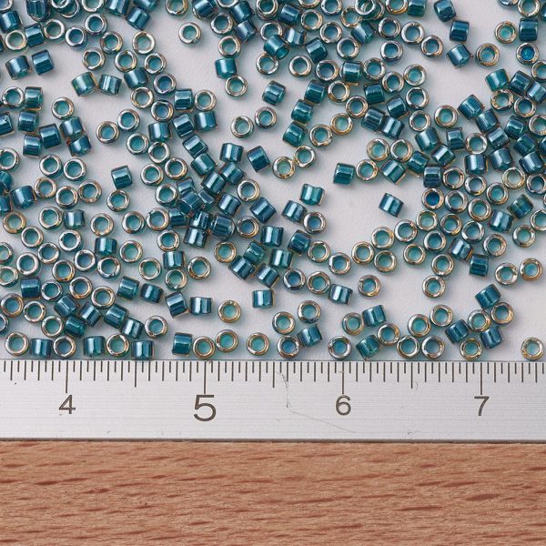 SEED JP0008 DB0921 2 0 DB0921 Transparent Sparkling Blue Lined Topaz MIYUKI Delica Beads 11/0, 10g/bag
