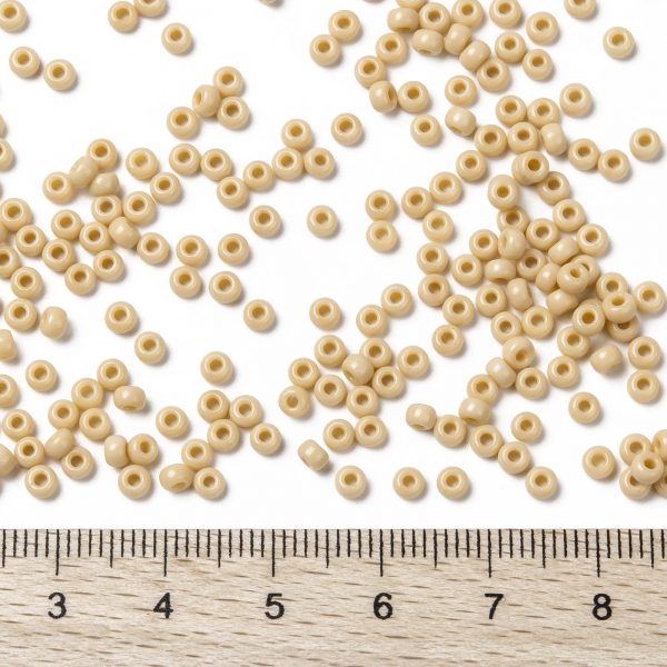 SEED JP0009 RR0493 2 RR493 Opaque Pear MIYUKI Round Rocailles Beads 8/0 (8-493), 3mm, Hole: 1mm, 10g/tube