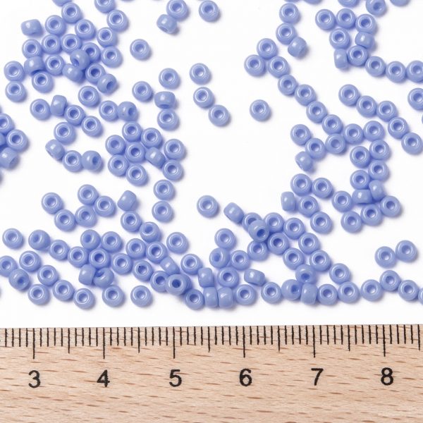 SEED JP0009 RR0494 2 RR494 Opaque Agate Blue MIYUKI Round Rocailles Beads 8/0 (8-494), 3mm, Hole: 1mm, 10g/tube