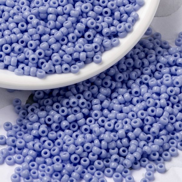SEED JP0009 RR0494 3 RR494 Opaque Agate Blue MIYUKI Round Rocailles Beads 8/0 (8-494), 3mm, Hole: 1mm, 10g/tube