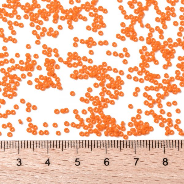 SEED JP0010 RR0405 2 RR405 Opaque Tangerine MIYUKI Round Rocailles Beads 15/0 (15-405), 1.5mm, Hole: 0.7mm; about 5555pcs/tube, 10g/tube