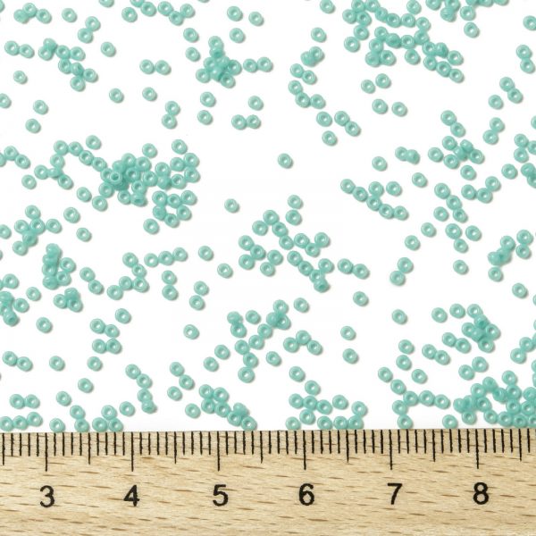 SEED JP0010 RR0412L 2 RR412L Opaque Turquoise Green MIYUKI Round Rocailles Beads 15/0 (15-412L), 1.5mm, Hole: 0.7mm; about 5555pcs/tube, 10g/tube