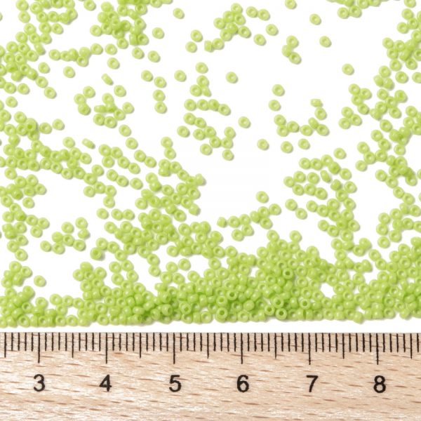 SEED JP0010 RR0416 2 RR416 Opaque Chartreuse MIYUKI Round Rocailles Beads 15/0 (15-416), 1.5mm, Hole: 0.7mm; about 5555pcs/tube, 10g/tube