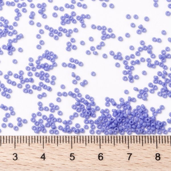SEED JP0010 RR0417L 2 RR417L Opaque Periwinkle MIYUKI Round Rocailles Beads 15/0 (15-417L), 1.5mm, Hole: 0.7mm; about 5555pcs/tube, 10g/tube