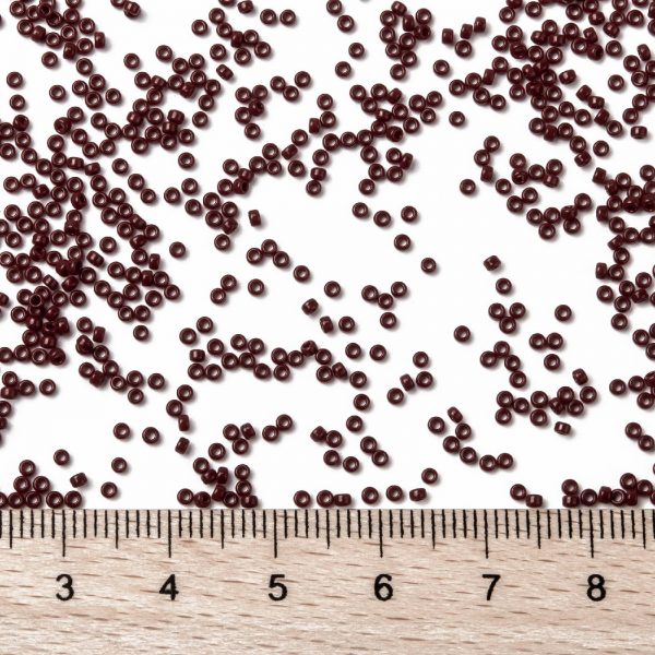 SEED JP0010 RR0419 2 RR419 Opaque Red Brown MIYUKI Round Rocailles Beads 15/0 (15-419), 1.5mm, Hole: 0.7mm; about 5555pcs/tube, 10g/tube