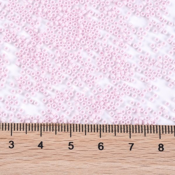 SEED JP0010 RR3326 2 RR3326 Opaque Misty Rose MIYUKI Round Rocailles Beads 15/0 (15-3326), 1.5mm, Hole: 0.7mm; about 5555pcs/tube, 10g/tube
