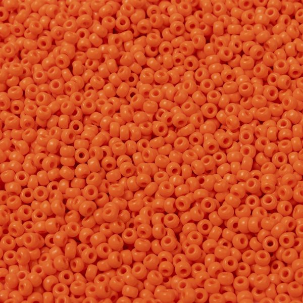 SEED X0055 RR0406 1 RR406 Opaque Orange MIYUKI Round Rocailles Beads 8/0 (8-406), 50g/bag