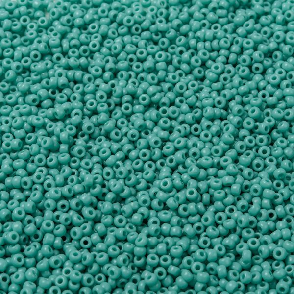SEED X0055 RR0412L 1 RR412L Opaque Turquoise Green MIYUKI Round Rocailles Beads 8/0 (8-412L), 50g/bag