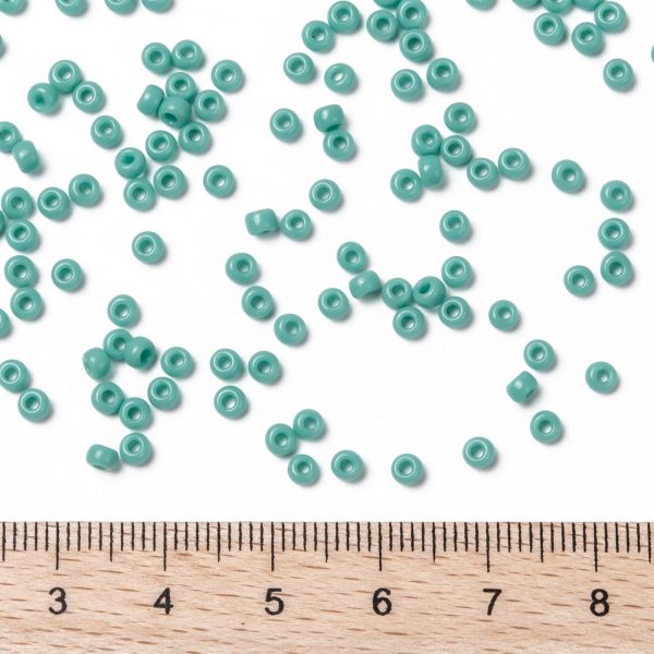 SEED X0055 RR0412L 2 RR412L Opaque Turquoise Green MIYUKI Round Rocailles Beads 8/0 (8-412L), 50g/bag