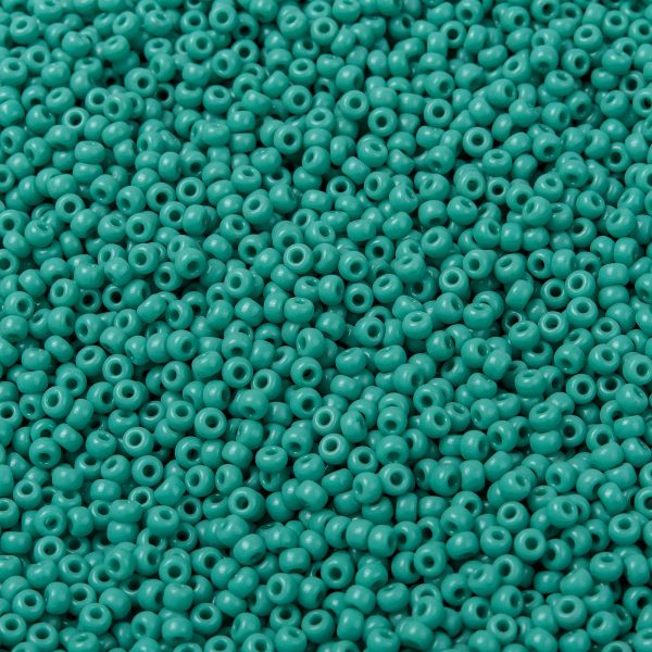 SEED X0055 RR0412 1 RR412 Opaque Turquoise Green MIYUKI Round Rocailles Beads 8/0 (8-412), 50g/bag