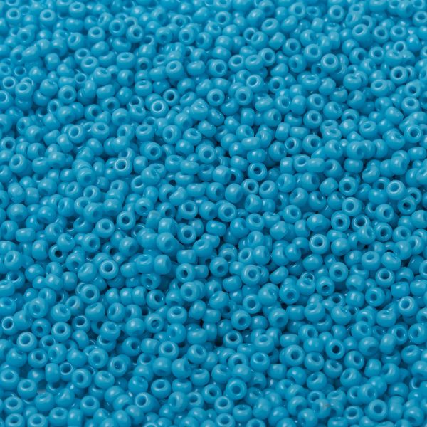 SEED X0055 RR0413 1 RR413 Opaque Turquoise Blue MIYUKI Round Rocailles Beads 8/0 (8-413), 50g/bag