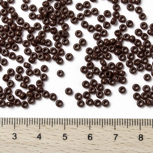 SEED X0055 RR0419 2 RR419 Opaque Red Brown MIYUKI Round Rocailles Beads 8/0 (8-419), 50g/bag