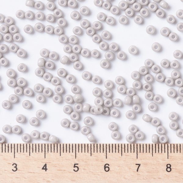 SEED X0055 RR3330 2 RR3330 Opaque Light Smoke MIYUKI Round Rocailles Beads 8/0 (8-3330), 3mm, Hole: 1mm; about 4333pcs/50g