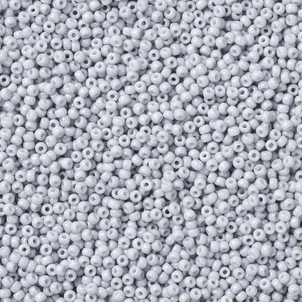 SEED X0055 RR3331 1 RR3331 Opaque Ghost Gray MIYUKI Round Rocailles Beads 8/0 (8-3331), 3mm, Hole: 1mm; about 4333pcs/50g