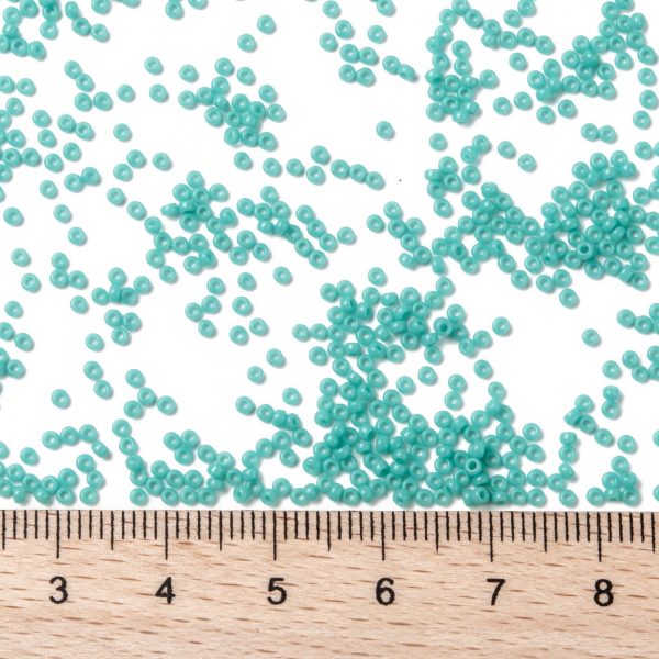 SEED X0056 RR0412 2 RR412 Opaque Turquoise Green MIYUKI Round Rocailles Beads 15/0 (15-412), 1.5mm, Hole: 0.7mm; about 27777pcs/50g