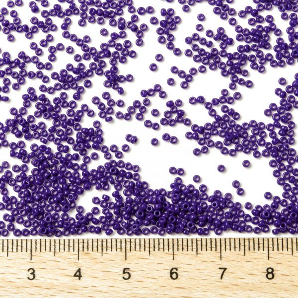SEED X0056 RR0414 2 MIYUKI Round 15/0 RR414 Opaque Cobalt Rocailles Beads(15-414), 1.5mm, Hole: 0.7mm; about 27777pcs/50g