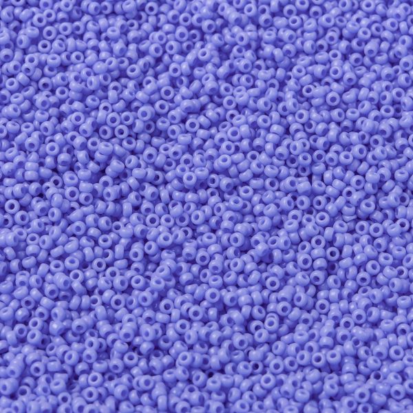 SEED X0056 RR0417L 1 RR417L Opaque Periwinkle MIYUKI Round Rocailles Beads 15/0 (15-417L), 1.5mm, Hole: 0.7mm; about 27777pcs/50g